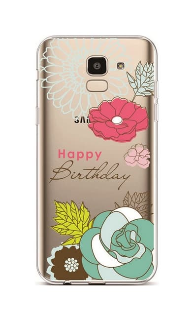 Kryt TopQ Samsung J6 silikon Happy Birthday 37970