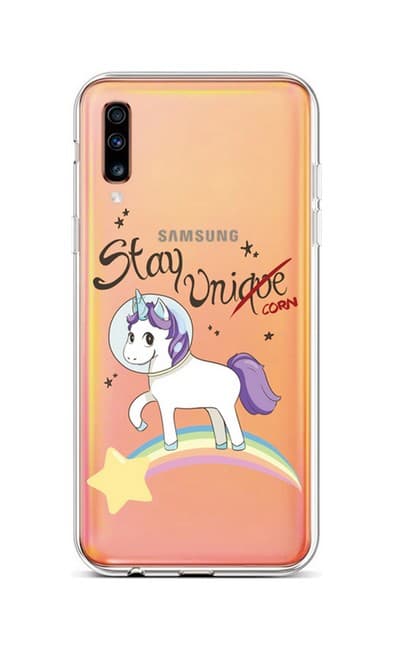 Kryt TopQ Samsung A70 silikon Stay Unicorn 42010