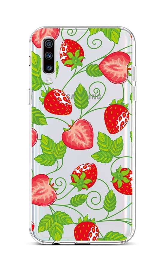 Kryt TopQ Samsung A70 silikon Strawberries 42564