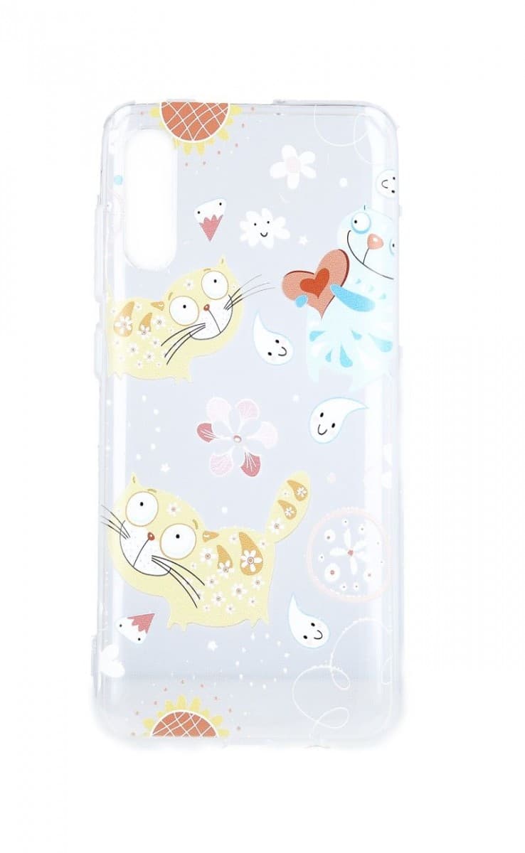 Kryt TopQ Samsung A70 silikon Happy Cats 42579