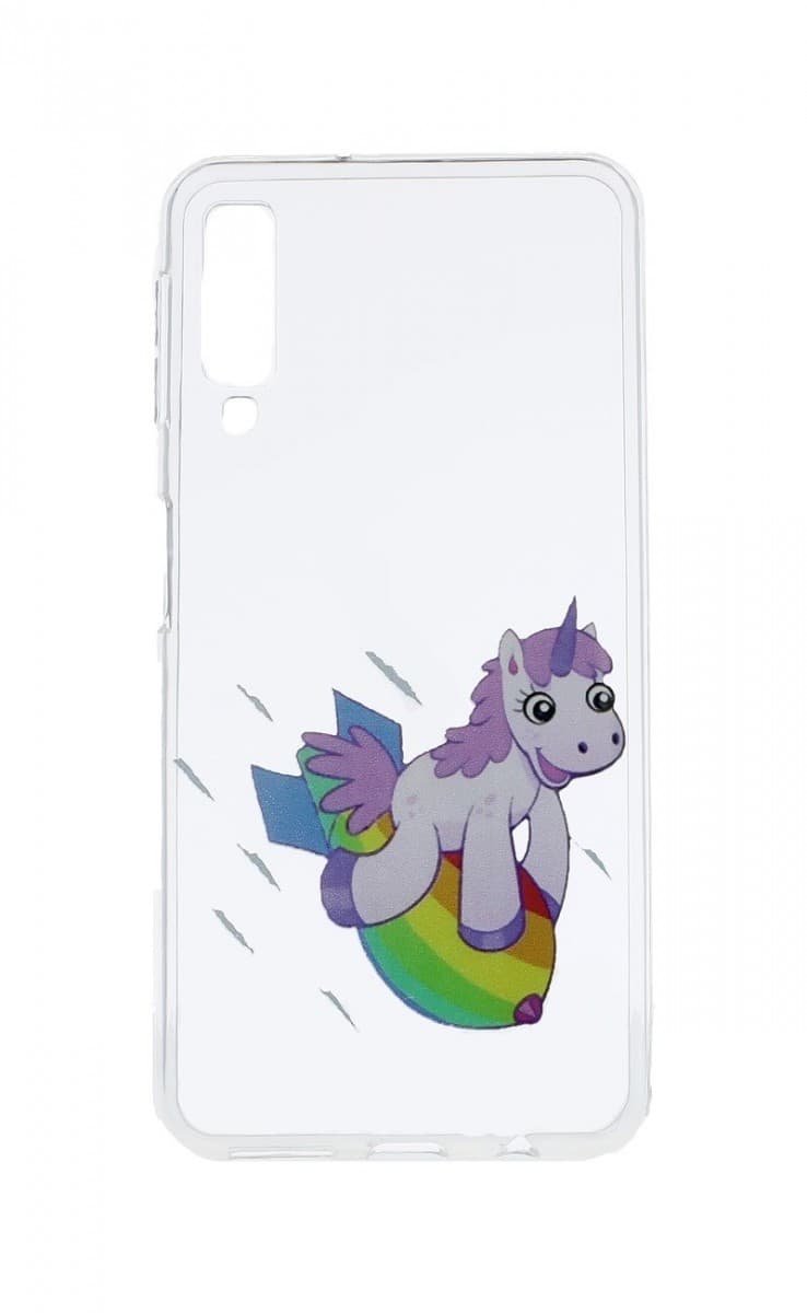 Kryt TopQ Samsung A7 silikon Flying Unicorn 42723