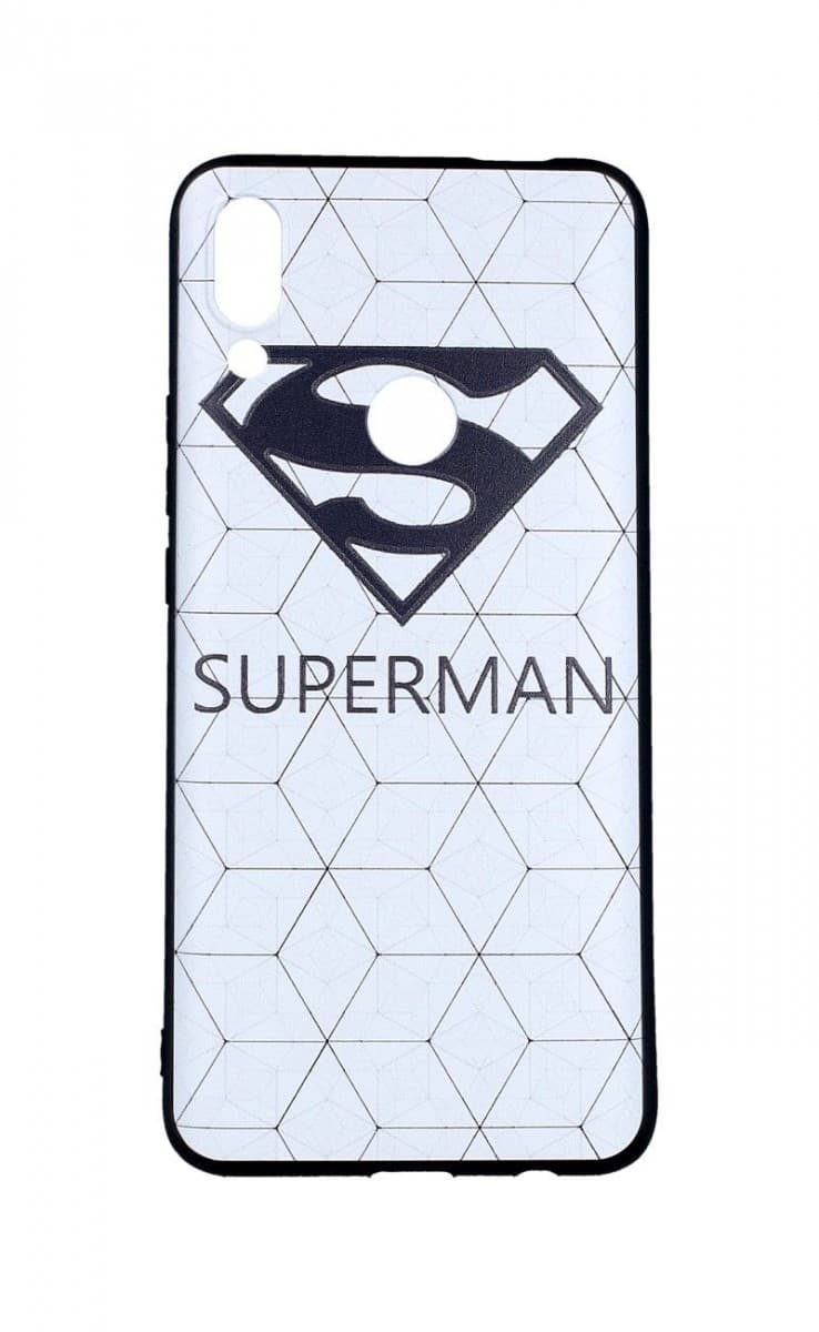 Kryt TopQ Huawei P Smart Z 3D silikon Bílý Superman 43260
