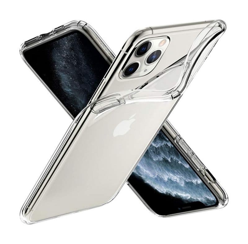 Pouzdro TopQ iPhone 11 Pro Max silikon průhledný ultratenký 0,5 mm 44072