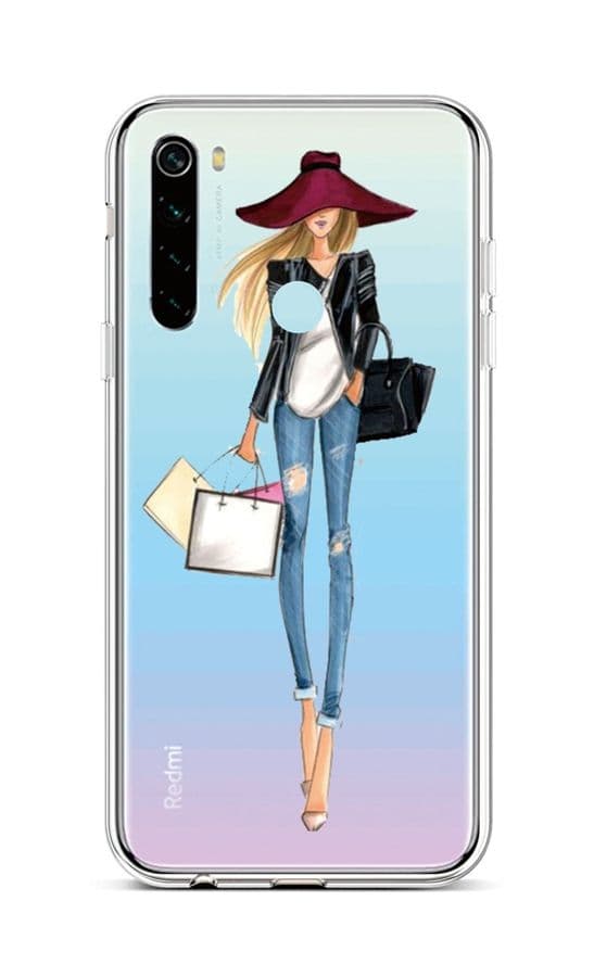 Kryt TopQ Xiaomi Redmi Note 8 silikon Lady 2 44579