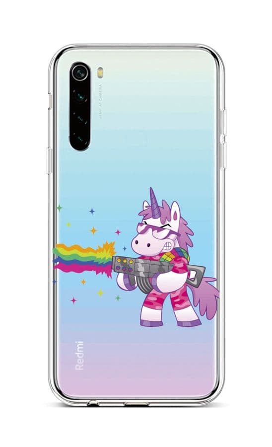 Kryt TopQ Xiaomi Redmi Note 8 silikon Rainbow Gun 44585