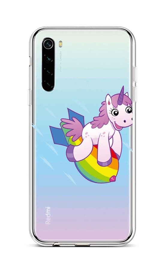 Kryt TopQ Xiaomi Redmi Note 8 silikon Flying Unicorn 44587