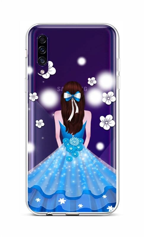 Kryt TopQ Samsung A30s silikon Blue Princess 45270