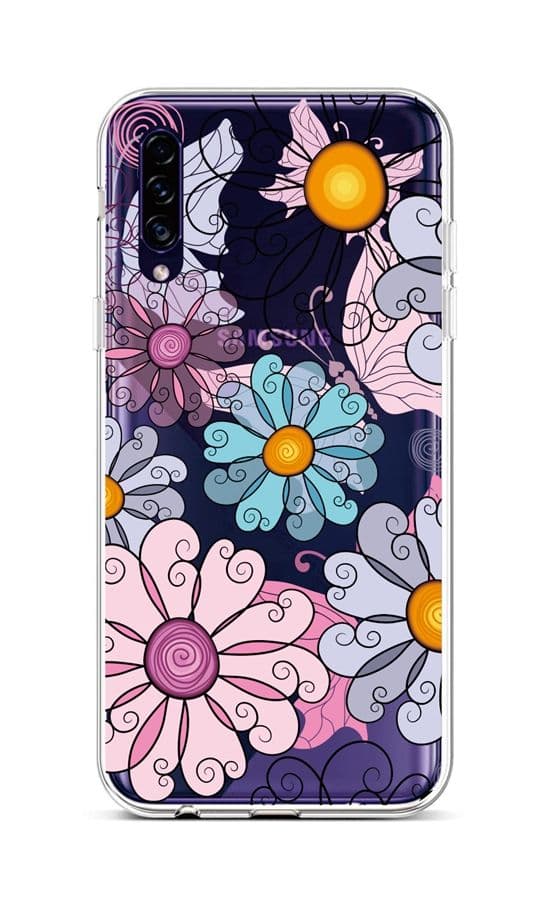 Kryt TopQ Samsung A30s silikon Colorful Daisy 45302