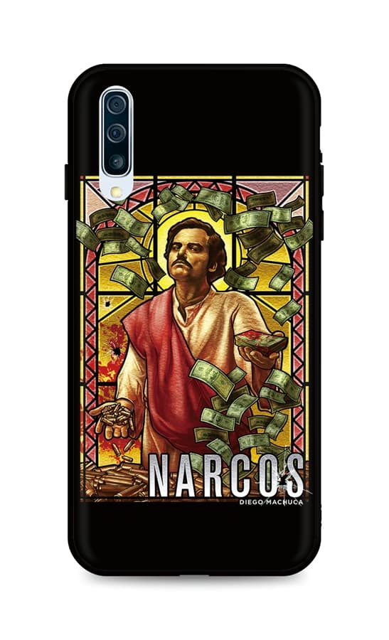 Kryt TopQ DARK Samsung A50 silikon Narcos 45569
