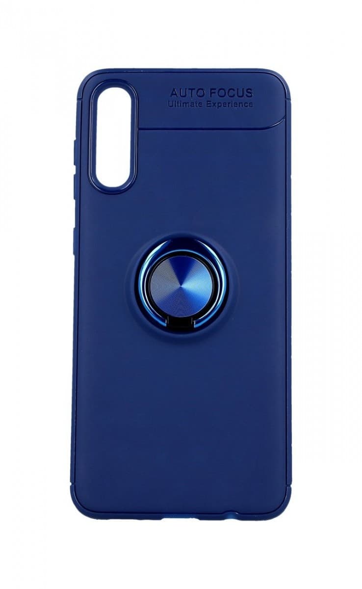 Kryt TopQ Samsung A30s silikon modrý s modrým prstenem 45949