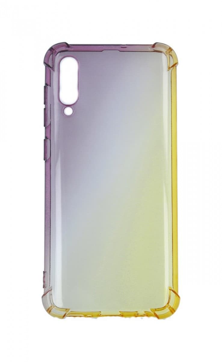 Kryt TopQ Samsung A30s silikon Shock duhový purpurovo-žlutý 46001
