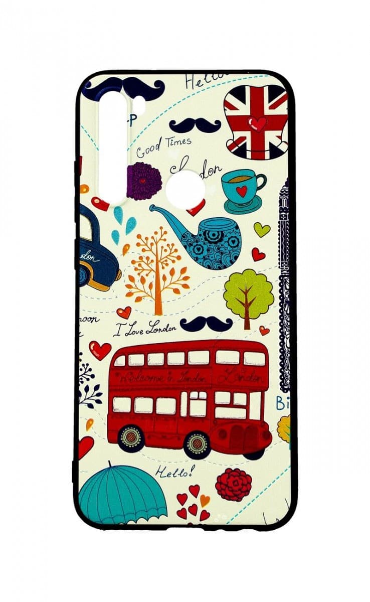 Kryt TopQ Xiaomi Redmi Note 8 3D silikon Londýn 46306