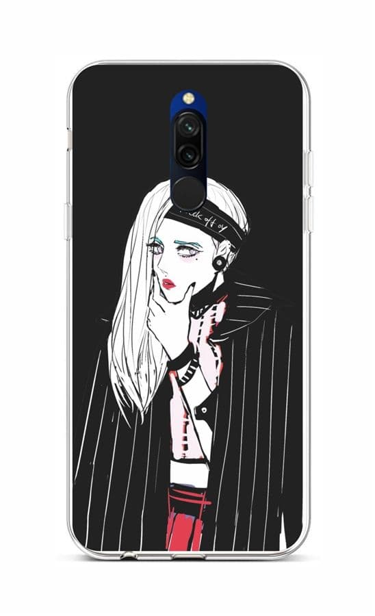 Kryt TopQ Xiaomi Redmi 8 silikon Dark Girl 48212