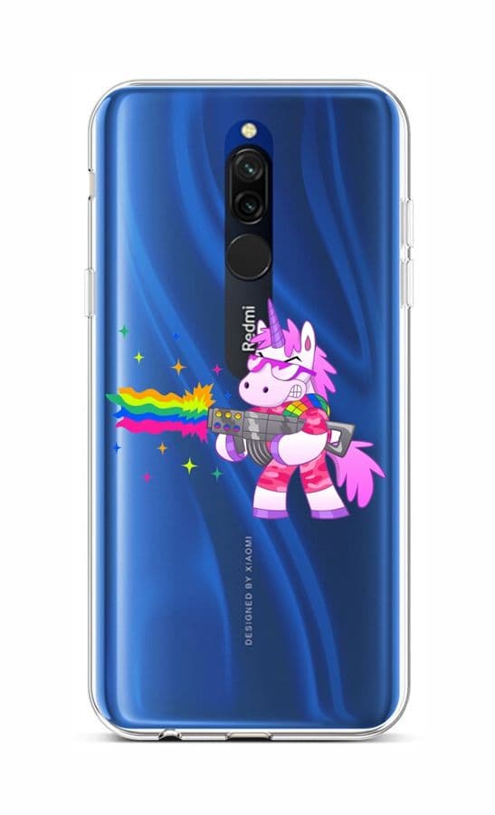 Kryt TopQ Xiaomi Redmi 8 silikon Rainbow Gun 48218