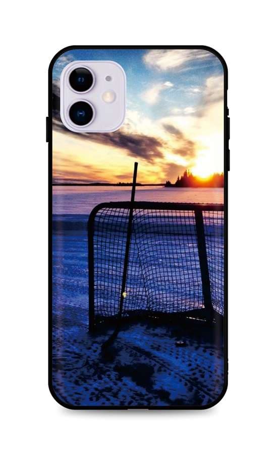 Kryt TopQ iPhone 11 silikon Hockey Sunset 48910