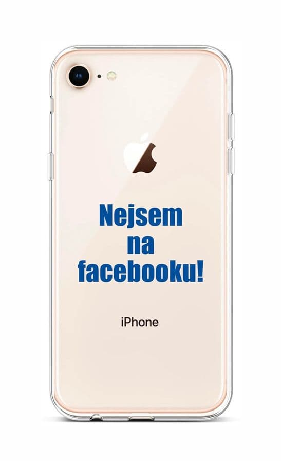 Kryt TopQ iPhone SE 2020 silikon Nejsem na Facebooku 49055