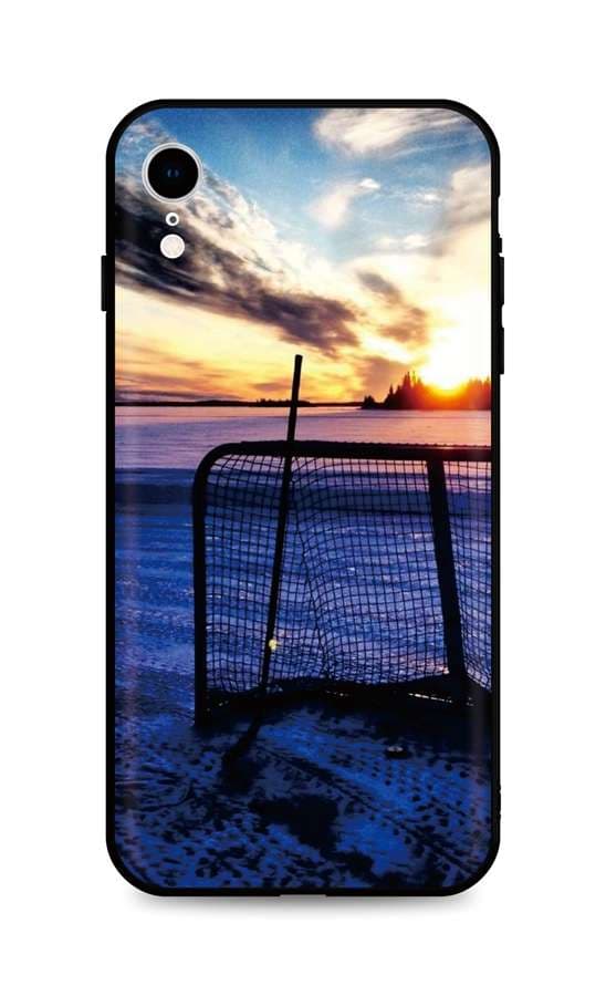 Kryt TopQ iPhone XR silikon Hockey Sunset 49097