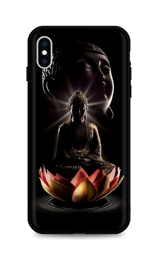 Kryt TopQ iPhone XS silikon Meditation 49179