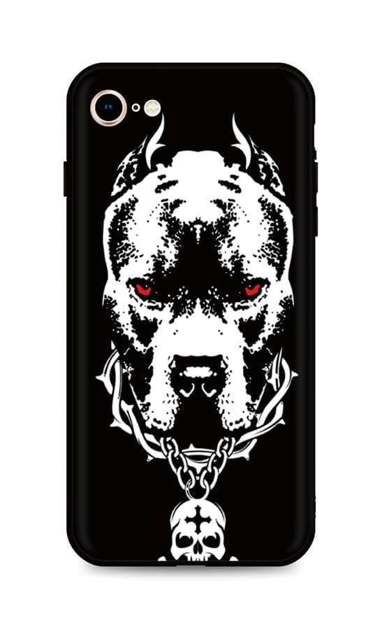 Kryt TopQ iPhone SE 2020 silikon Fighting Dog 49266