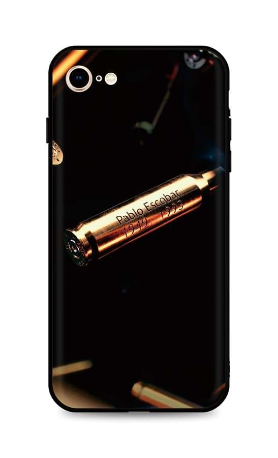 Kryt TopQ iPhone SE 2020 silikon Pablo Escobar Bullet 49288