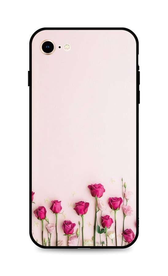 Kryt TopQ iPhone SE 2020 silikon Roses 49294