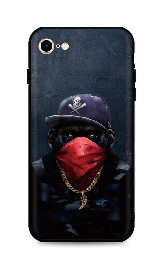 Kryt TopQ iPhone SE 2020 silikon Monkey Gangster 49309