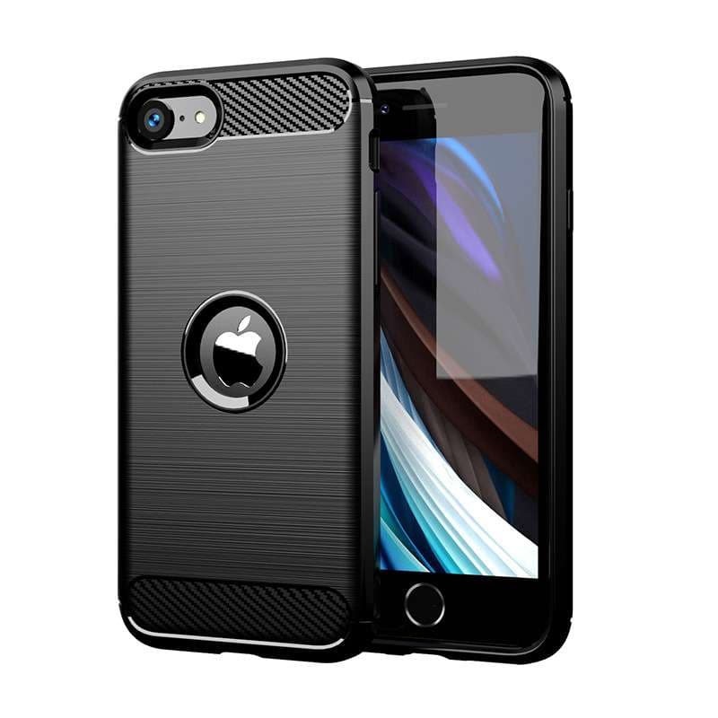 Kryt TopQ iPhone SE 2020 silikon černý 49421