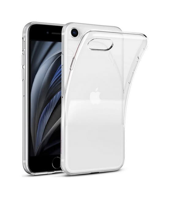 Kryt TopQ iPhone SE 2020 silikon 1 mm průhledný 49734