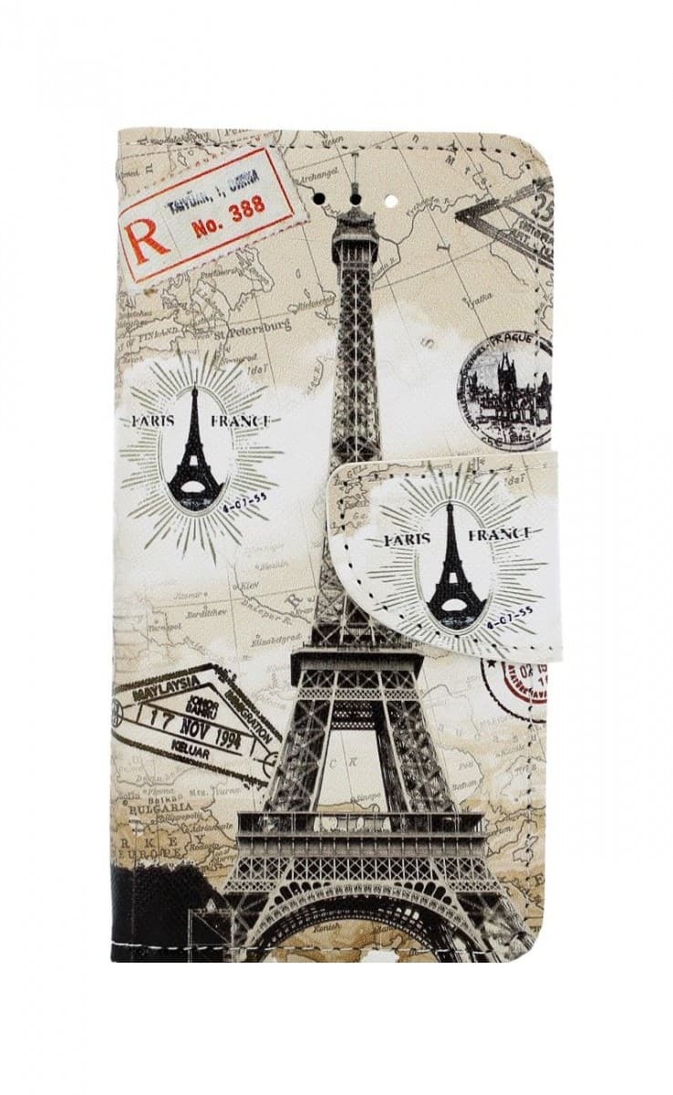 Pouzdro TopQ iPhone SE 2020 knížkové Paris 2 49746 - náhled 1