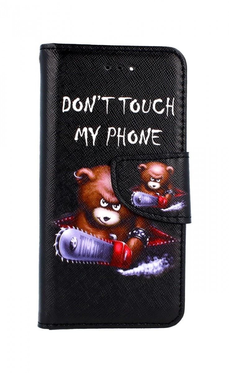 Pouzdro TopQ iPhone SE 2020 knížkové Don't Touch méďa 49755 - náhled 1