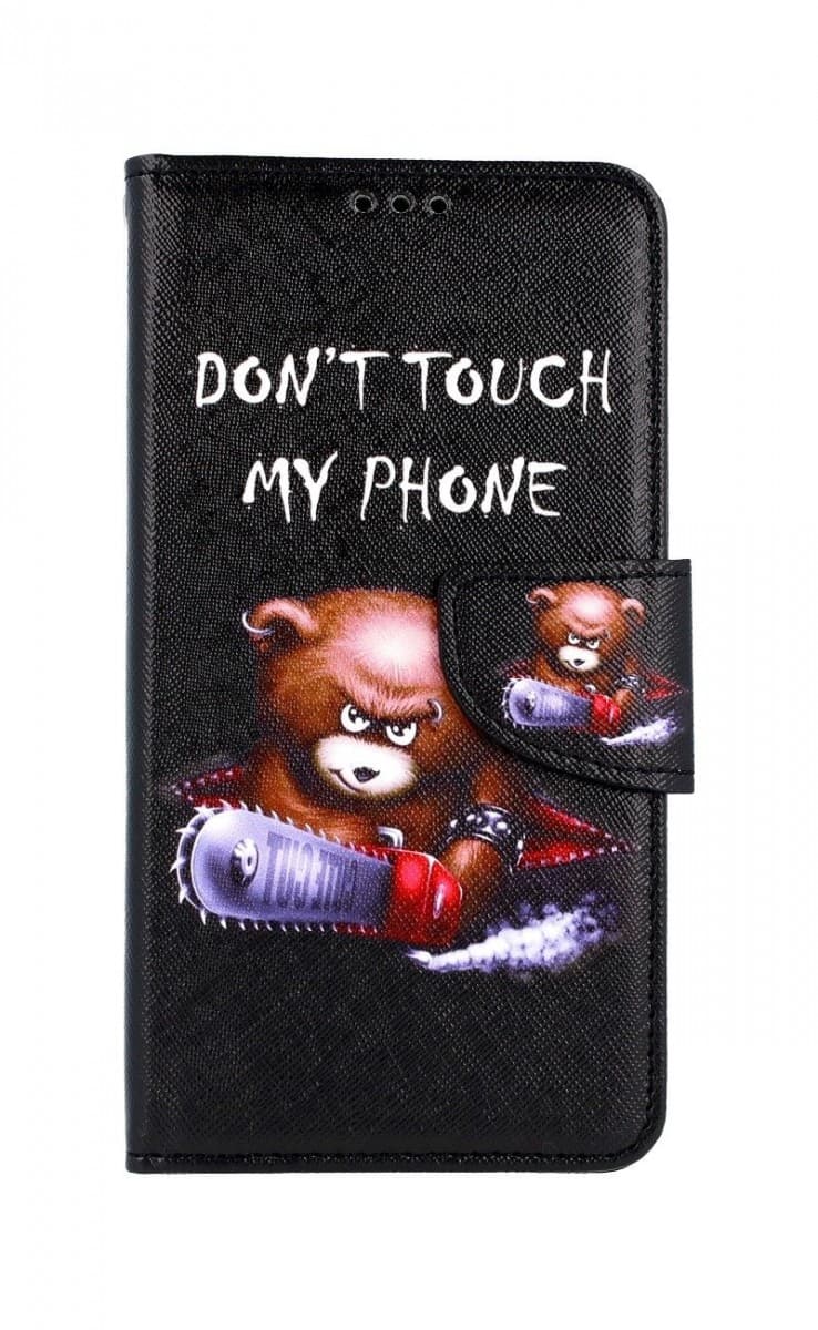 Pouzdro TopQ iPhone 11 knížkové Don't Touch méďa 49780 - náhled 1