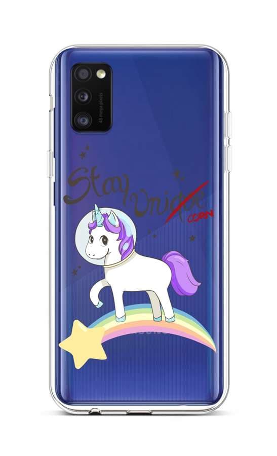 Kryt TopQ Samsung A41 silikon Stay Unicorn 49841