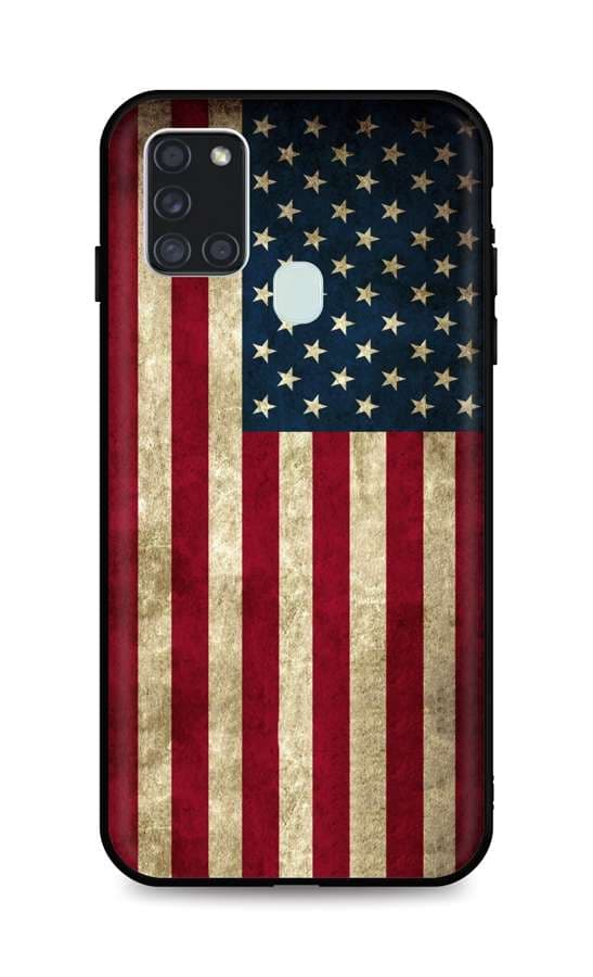 Kryt TopQ Samsung A21s 3D silikon Amerika 50361