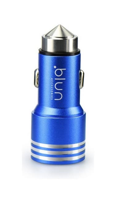 Autodobíječ Blun 3.1A Dual modrý 50627