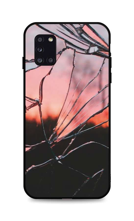 Kryt TopQ LUXURY Samsung A31 pevný Pink Broken 50897