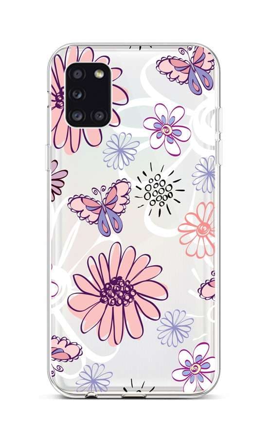 Kryt TopQ Samsung A31 silikon Flowers 50924