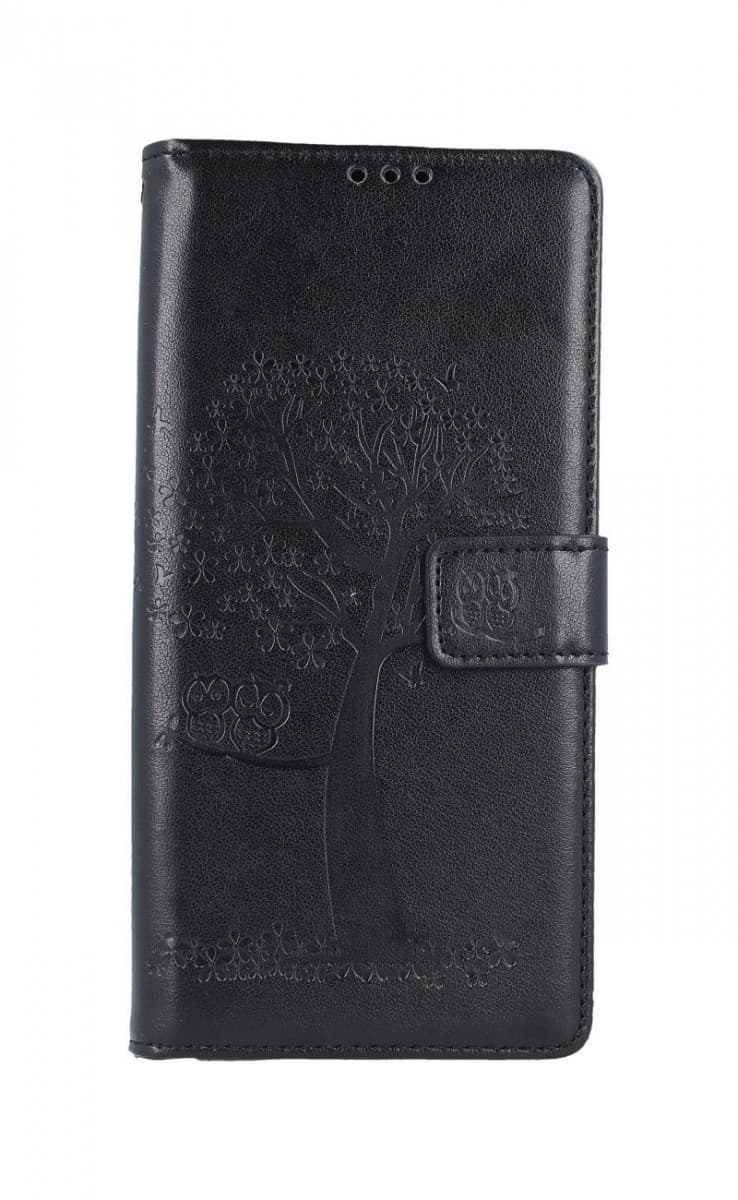 Kryt TopQ Xiaomi Redmi 9A knížkový Černý strom sovičky 51603 - náhled 1