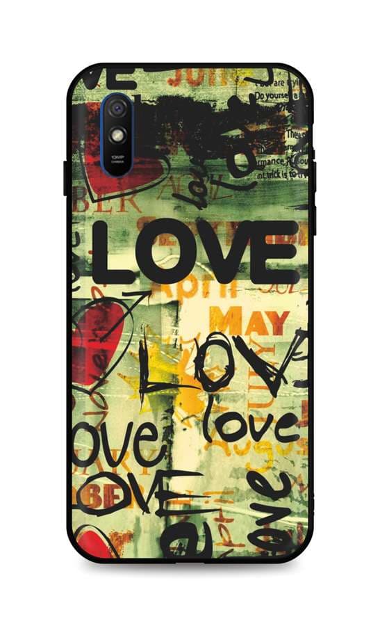 Kryt TopQ LUXURY Xiaomi Redmi 9A pevný Love 51983