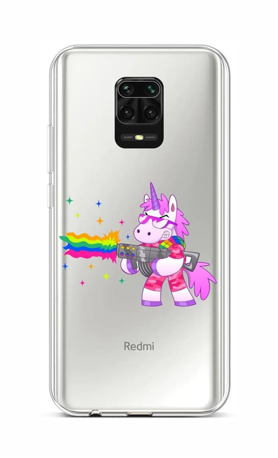 Kryt TopQ Xiaomi Redmi Note 9 Pro silikon Rainbow Gun 52566