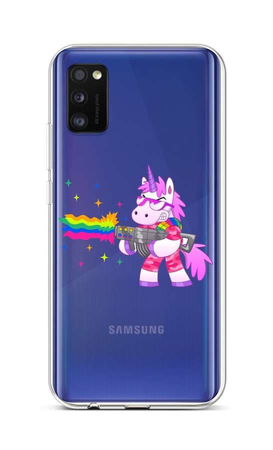 Kryt TopQ Samsung A41 silikon Rainbow Gun 52671