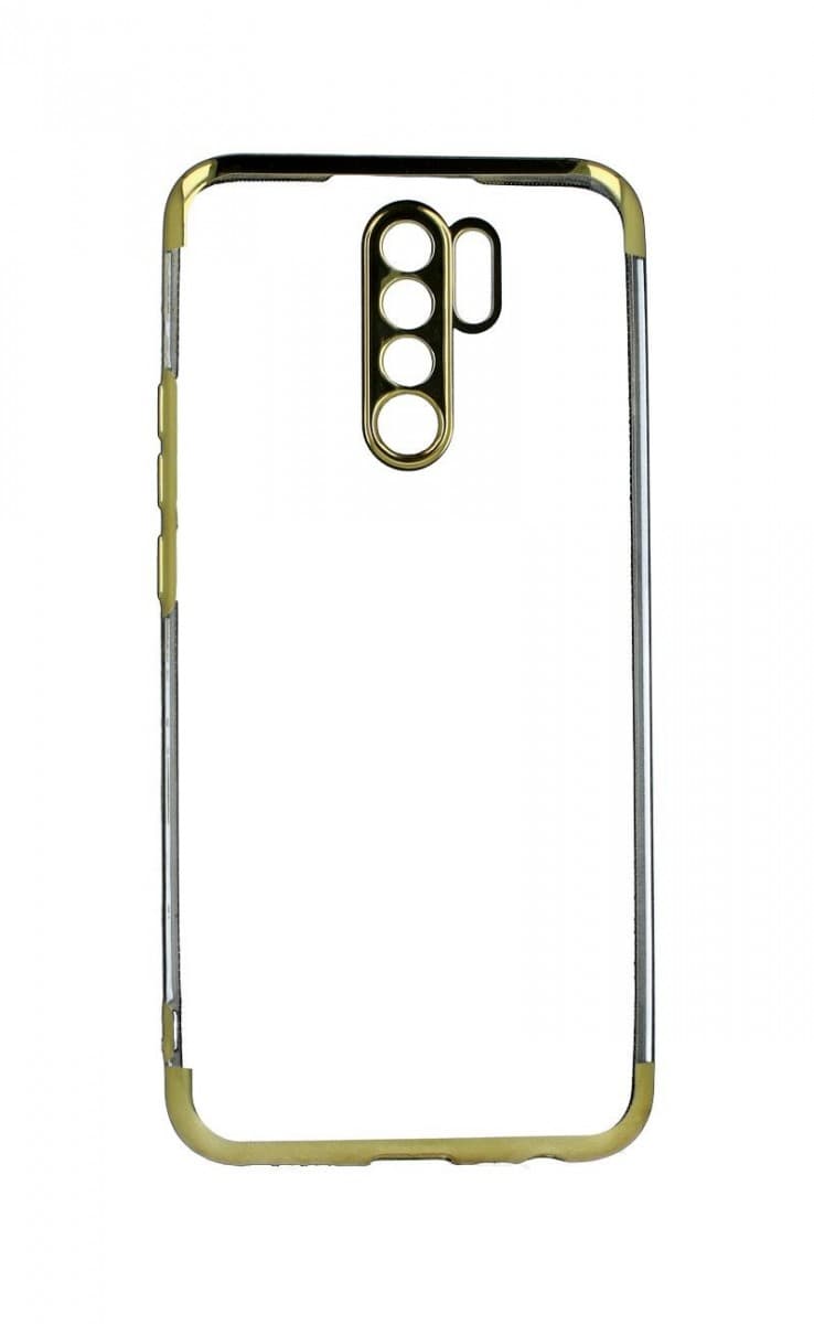 Kryt TopQ Frame Xiaomi Redmi 9 silikon zlatý 52814