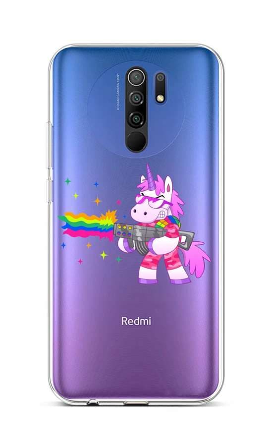 Kryt TopQ Xiaomi Redmi 9 silikon Rainbow Gun 52895