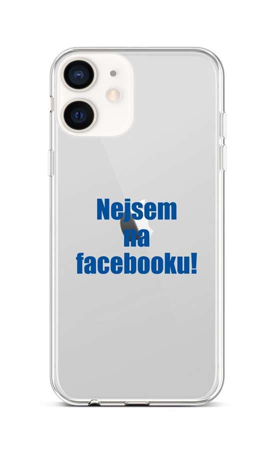 Kryt TopQ iPhone 12 mini silikon Nejsem na Facebooku 53253