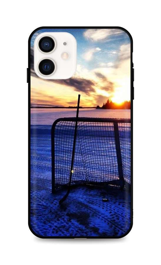 Kryt TopQ iPhone 12 mini silikon Hockey Sunset 53295