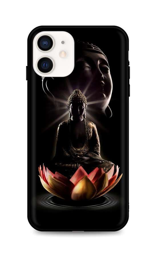 Kryt TopQ iPhone 12 mini silikon Meditation 53326