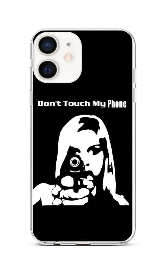 Kryt TopQ iPhone 12 mini silikon Don't Touch Gun 53416