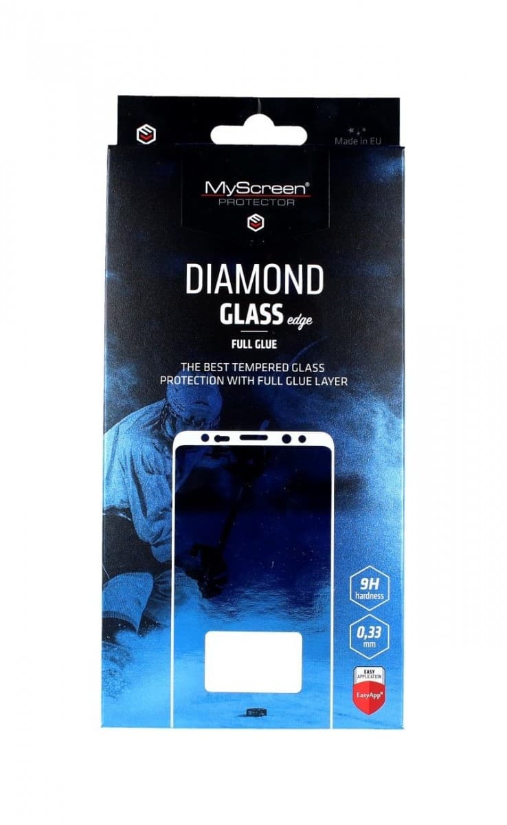 Tvrzené sklo MyScreen iPhone 12 Pro Max DIAMOND FullGlue černé MS-53808