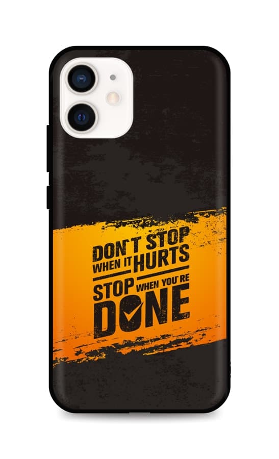 Kryt TopQ iPhone 12 mini silikon Don´t Stop 54243