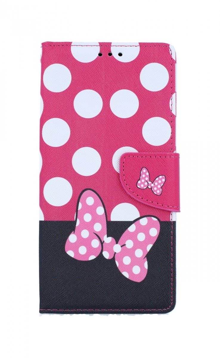 Pouzdro TopQ iPhone SE 2020 knížkové Minnie Mouse 54678