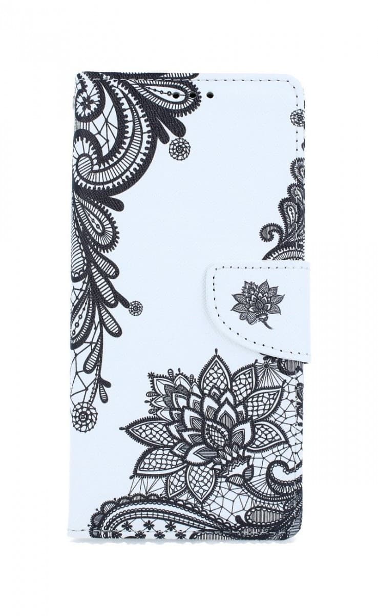 Pouzdro TopQ iPhone SE 2020 knížkové Vzor krajky 54683